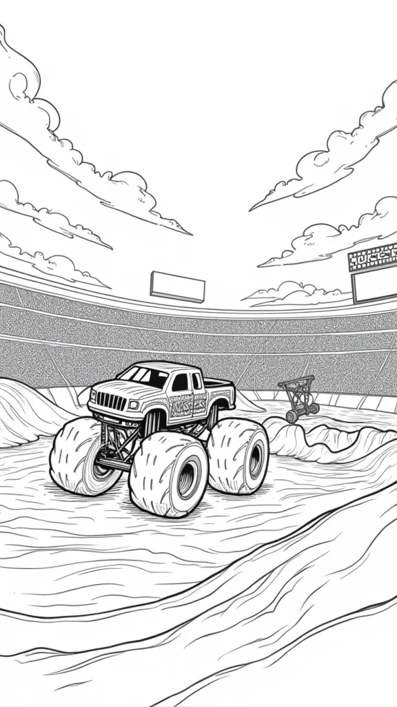 monster jam printable coloring pages